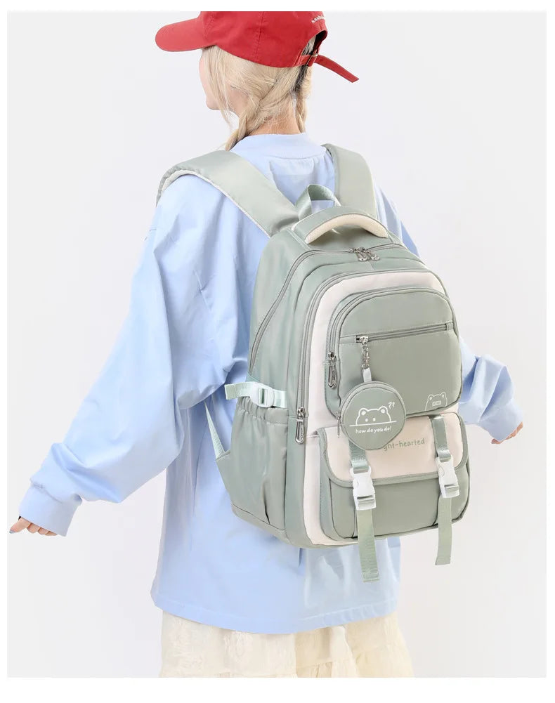 Zaino Impermeabile Scuola Ragazze - Borsa Viaggio Bambini Adolescenti