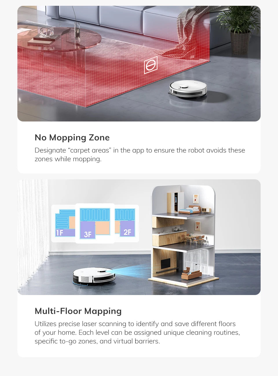 ILIFE A30 PRO 5000Pa Suction, Robot Vacuum and Mop Combo, Self emptying, 60 day capacity,  App/remote , 180 minute running time