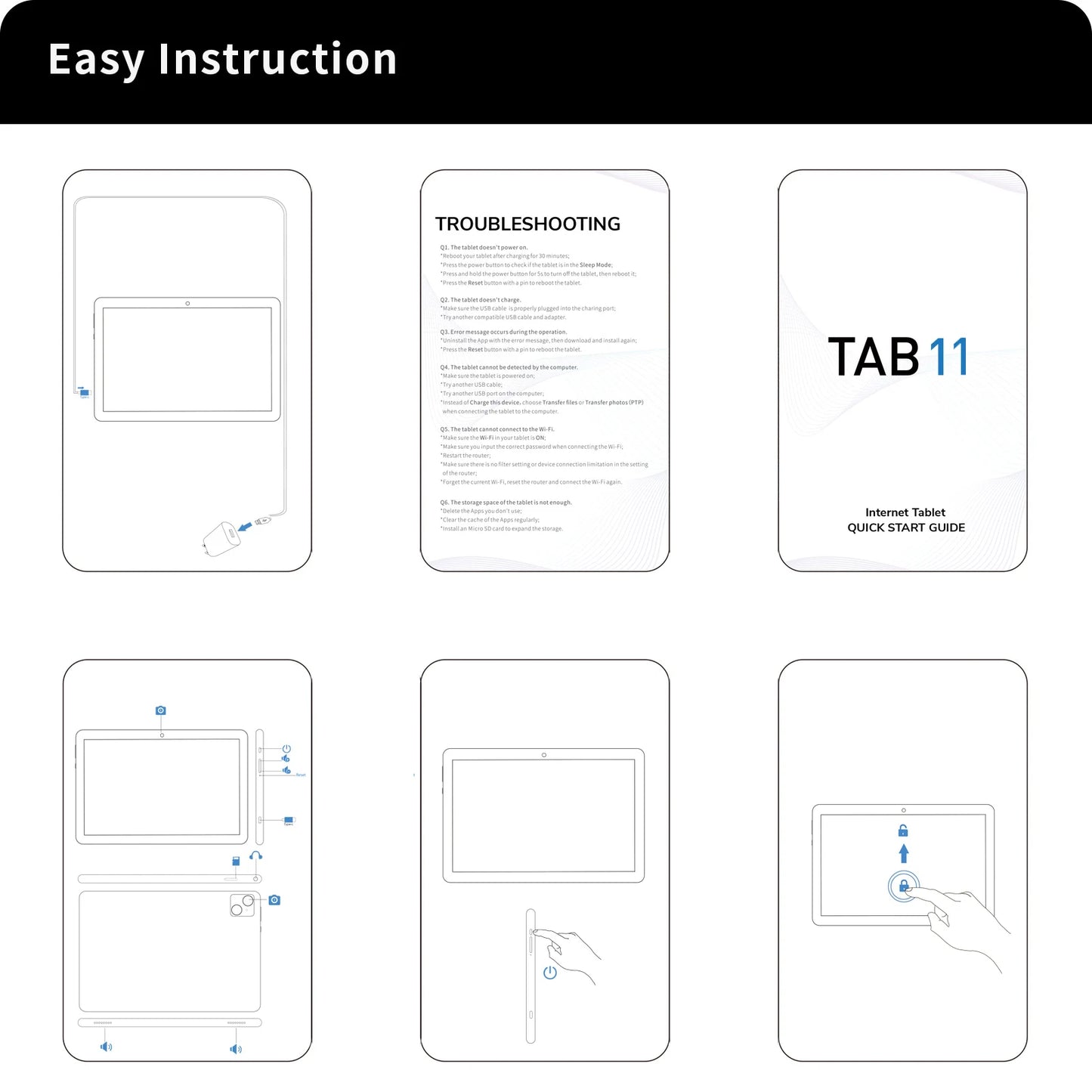 PRITOM 10.1 Inch 2-in-1 Android 15 Tablet with Keyboard, 8GB RAM (4+4), 128GB Storage, 1TB Expandable, 8000mAh Battery