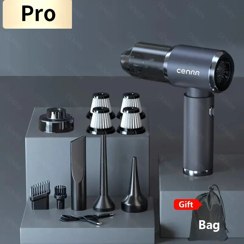 Mini Aspirapolvere per Auto Portatile Senza Fili 210000PA – Potente Aspiratore Cordless con Filtro HEPA