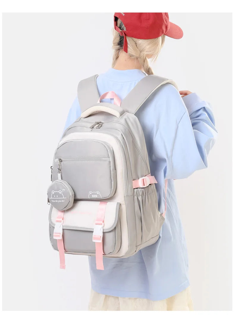 Zaino Impermeabile Scuola Ragazze - Borsa Viaggio Bambini Adolescenti