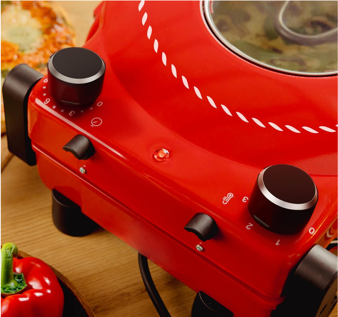 Cecotec Pizza Maker Forno elettrico grill per pizza Fun Pizza&Co Mamma Mía Vista