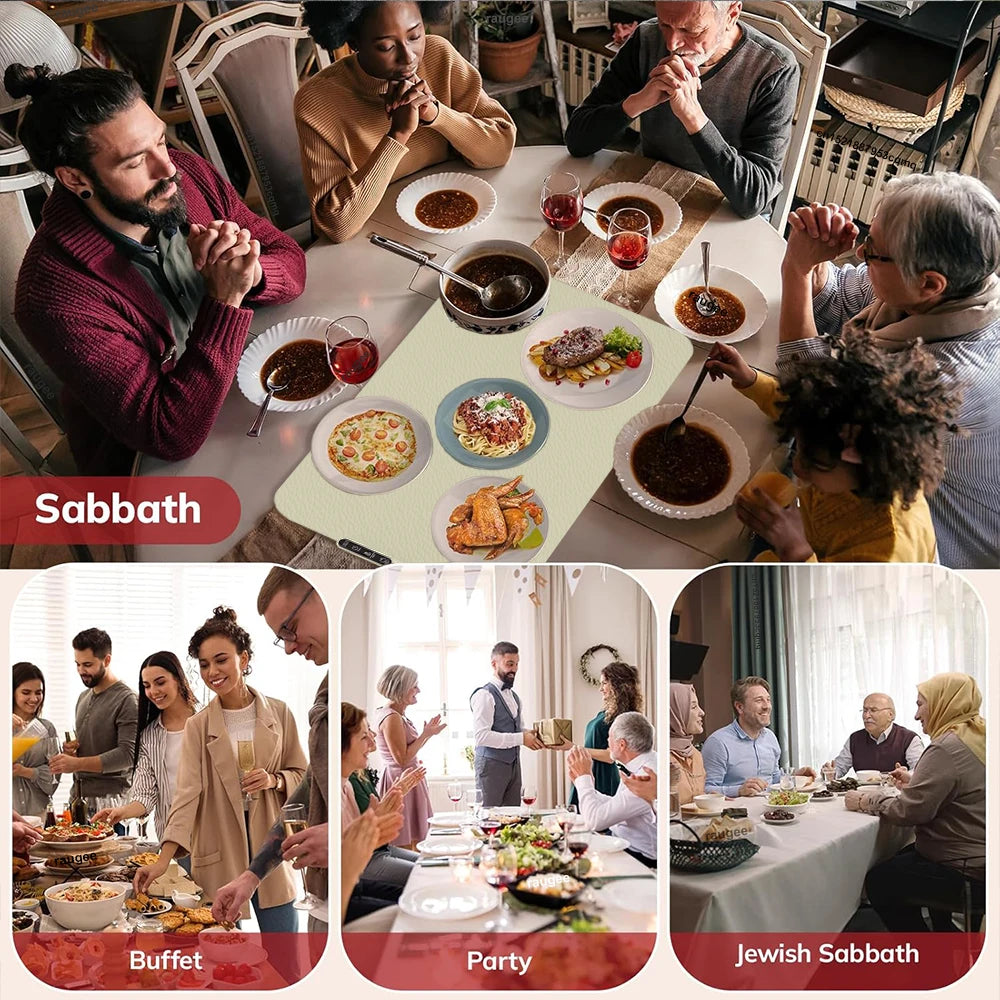 Piastra Riscaldante Elettrica Pieghevole - Scaldavivande Rapido in Silicone