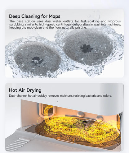 JONR P20 Pro Robot Vacuum Cleaner - 8000Pa Mop and Vacuum with Self-Cleaning Station