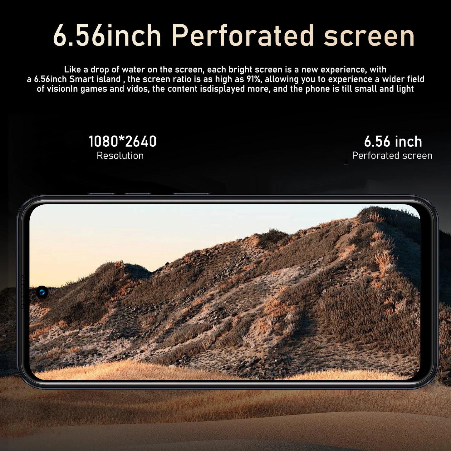 Global Vision I16 Pro Smartphone 5G Android 5300mAH 12GB RAM 512G ROM 6.56 pollici 1080x2640HD 24 + 48MP MTK10 4G Rete del telefono cellulare