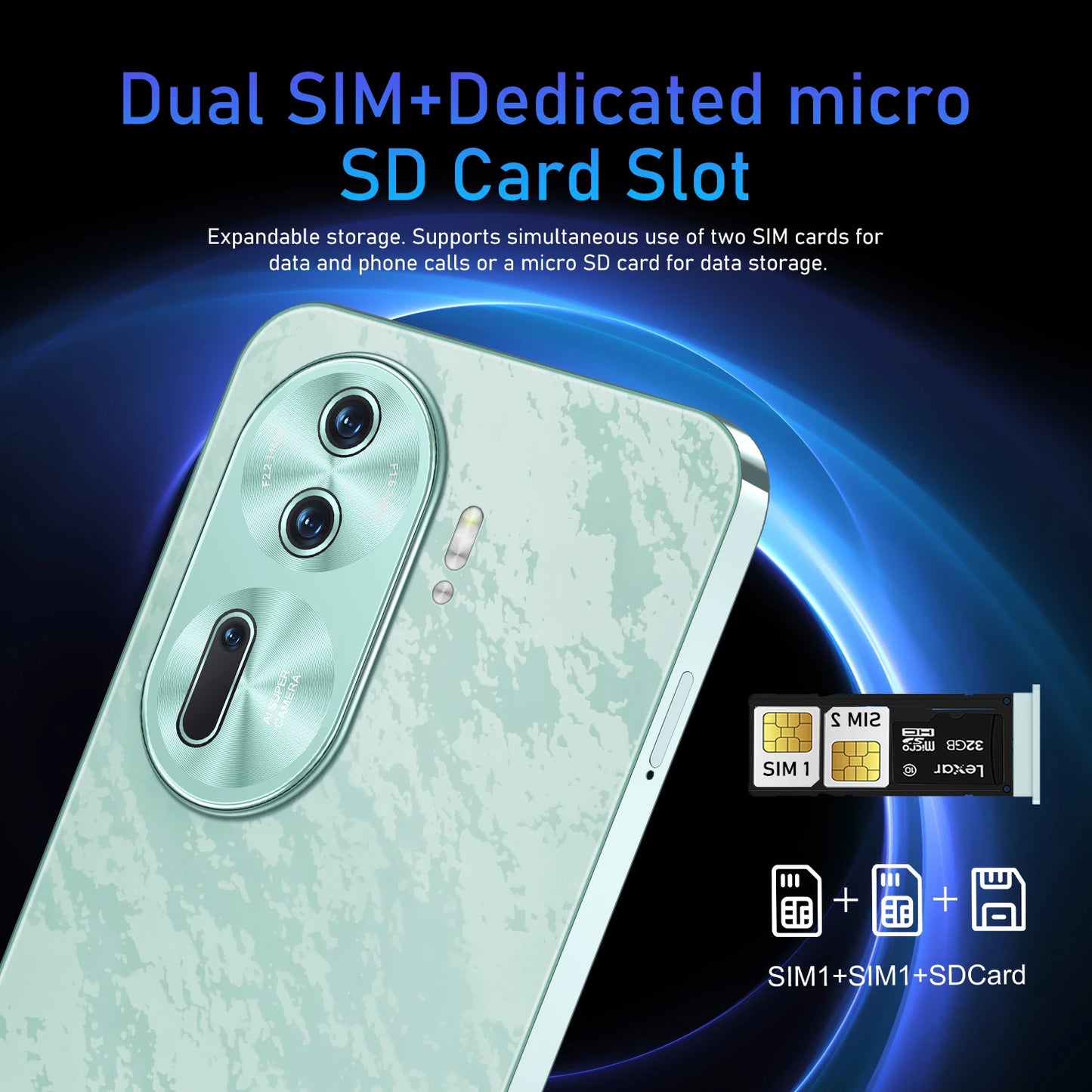 HOT Reno11 Pro Original NEW 6.8HD Global Edition 2025 Android 14 Smart Dual Card 6800mAh Battery Facial Recognition Function