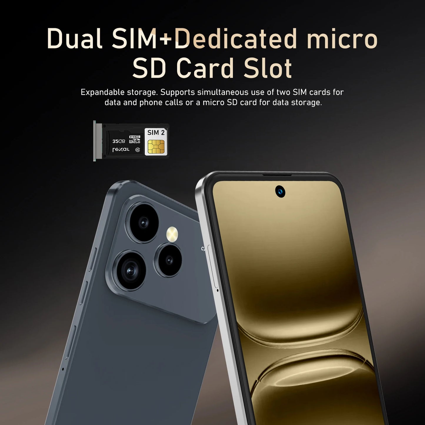 Global Vision 17 Pro Max Smartphone Android 8 GB RAM 256 GB ROM Telefono da 6,56 pollici 720x1612HD 24 + 48 MP Telefoni cellulari di rete 4G