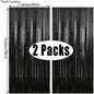 (Copy) Tende Decorative Oro Nero 2 Pezzi - Frangia Foil Metallico per Feste Laurea 2026 Compleanno Matrimonio