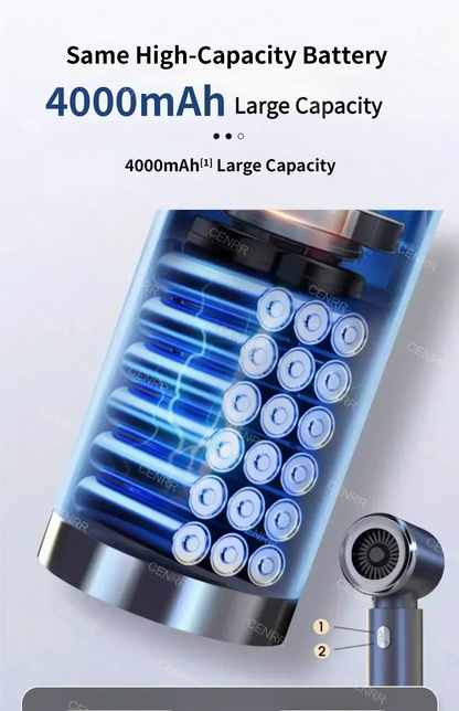 Mini Aspirapolvere per Auto Portatile Senza Fili 210000PA – Potente Aspiratore Cordless con Filtro HEPA