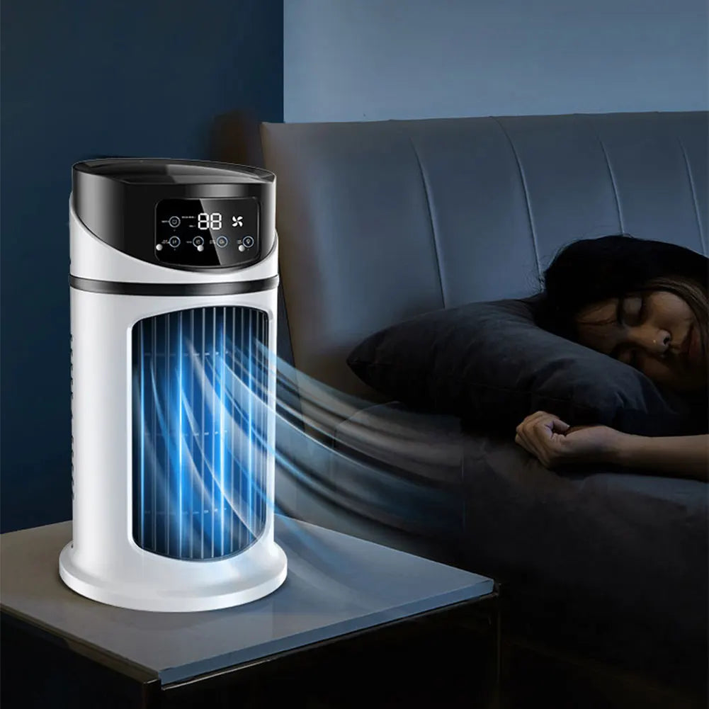 3 in 1 Quiet Cooling Desk Fan 6 Speeds Options Personal Quiet Table Fan Circulation Wind Air Cooler for Bedroom Office