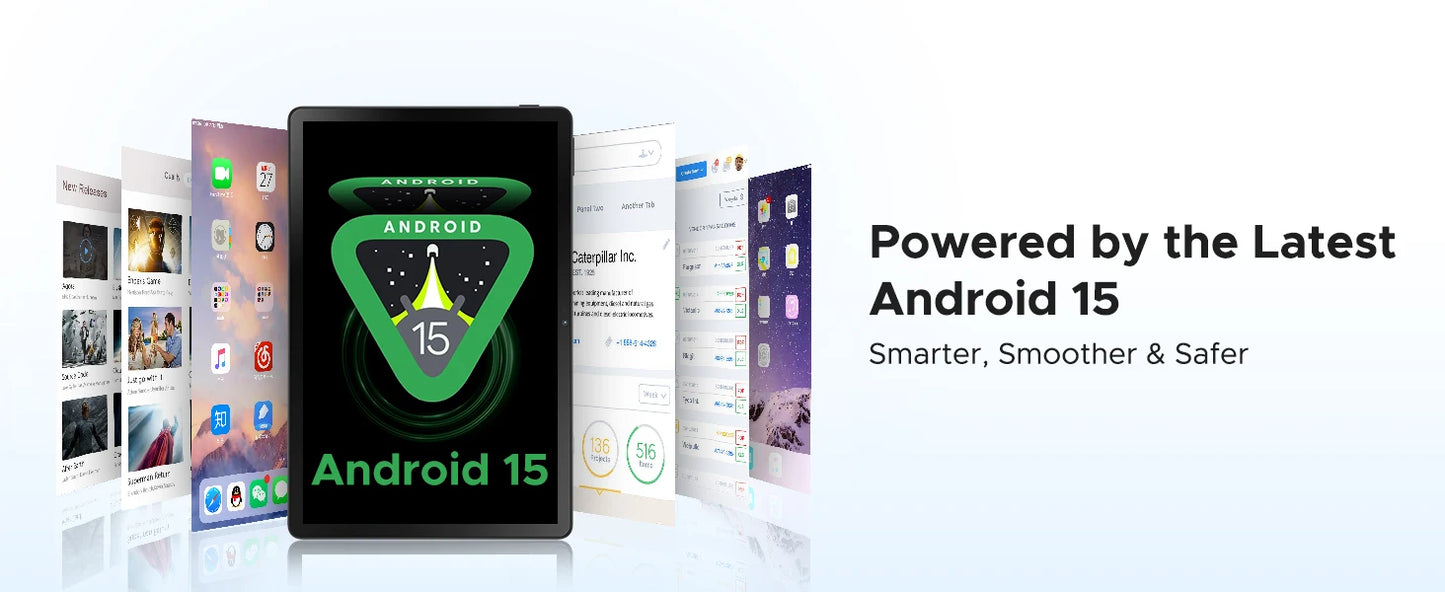 Tablet Android 15 da 11 Pollici - Display 90Hz, 30GB RAM, 256GB ROM, Batteria Potente