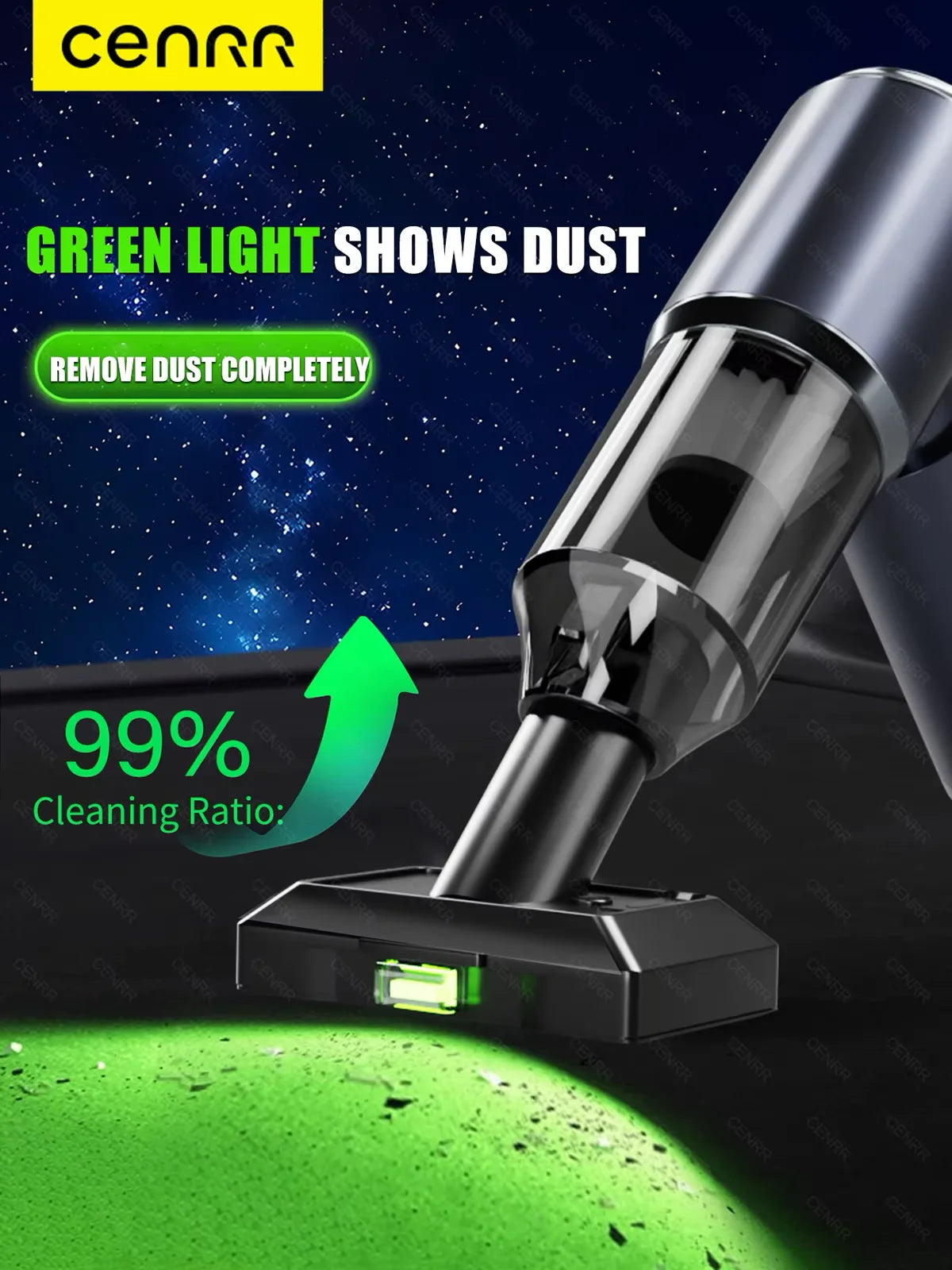 Mini Aspirapolvere per Auto Portatile Senza Fili 210000PA – Potente Aspiratore Cordless con Filtro HEPA