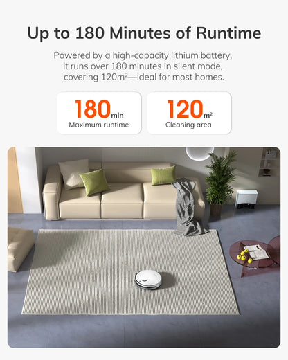 ILIFE A30 PRO 5000Pa Suction, Robot Vacuum and Mop Combo, Self emptying, 60 day capacity, App/remote, 180 minute running time