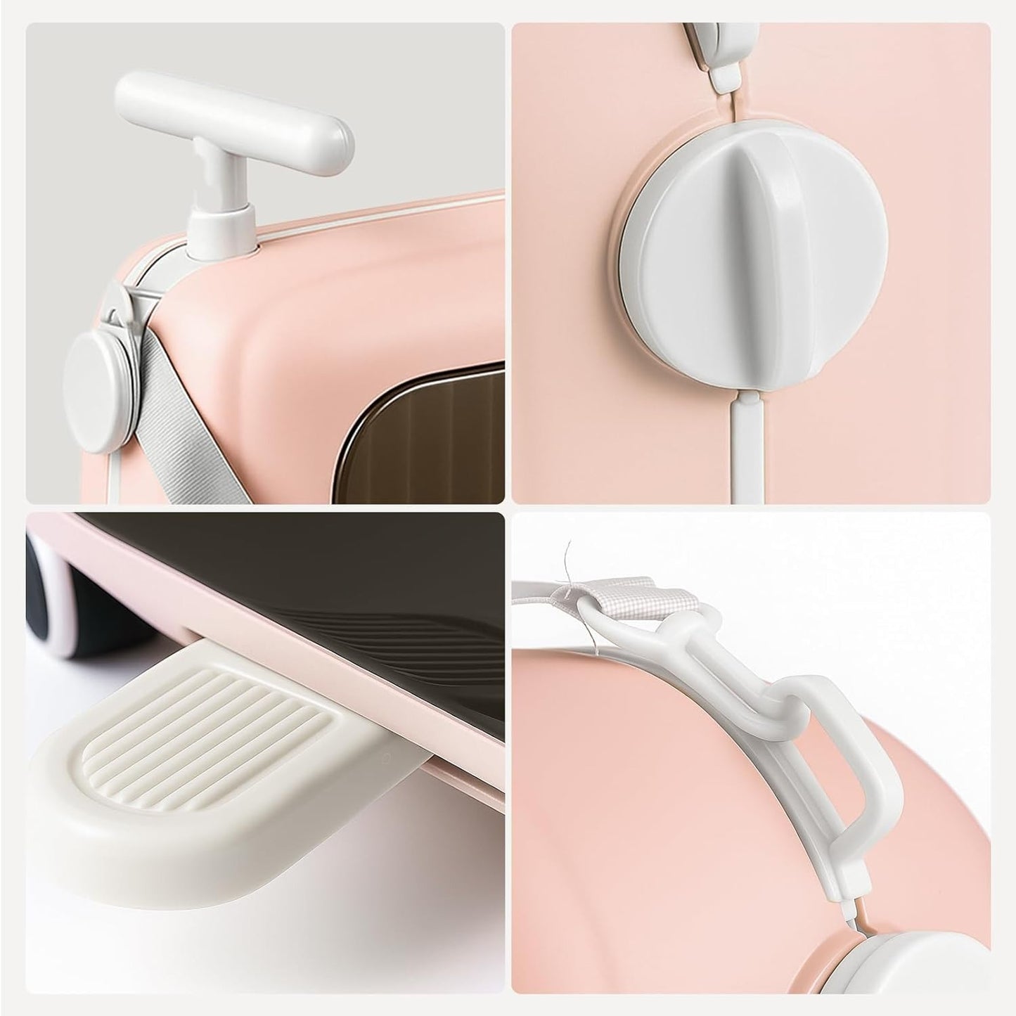 Trolley Bagaglio a Mano 16 Pollici Rigido con Ruote Girevoli - Valigia da Cabina