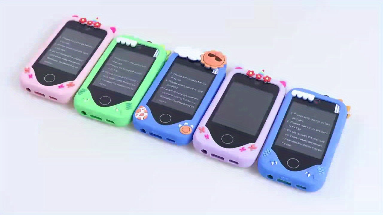 Telefono Giocattolo Bambini 2.8" Touch Screen Unicorno Rosa con Fotocamera e Giochi