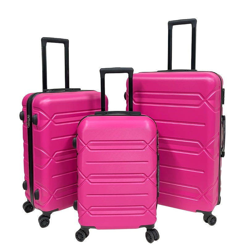 Set Valigie YSTYLE 3 Pezzi - Trolley ABS con Ruote Silenziose e Lucchetto TSA
